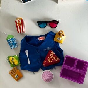 Our Generation Cinema Snacks with Play Food Accessory Set for 18" Dolls